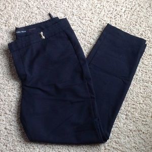 Black ankle dress pants straight leg